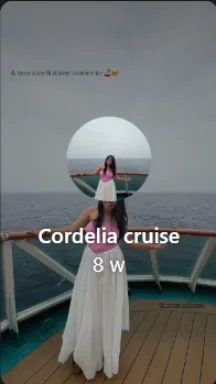 Instagram Story from travel creator @tasteoftravels on a Cordelia cruise