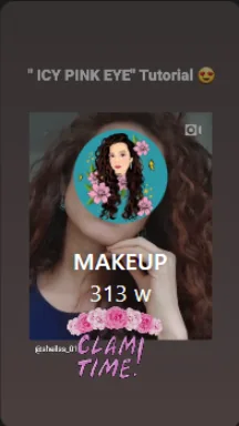 Makeup tutorial Story by creator @davoguecurly