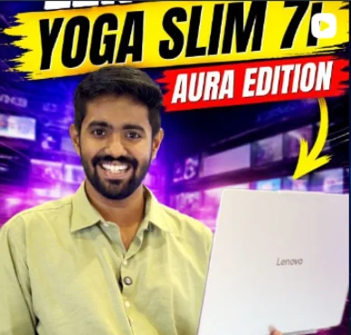 Video thumbnail from a Malayalam tech creator in our network for a laptop launch